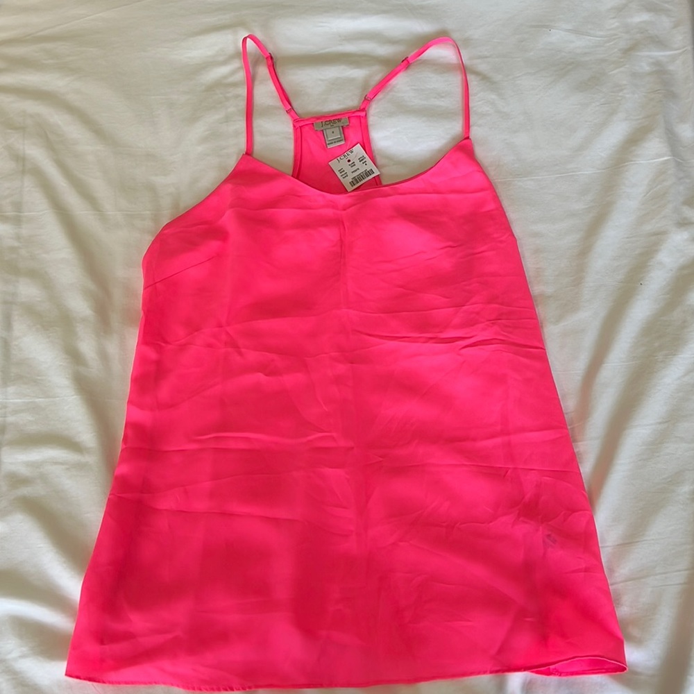 NEW WITH TAG hot pink J Crew tank top